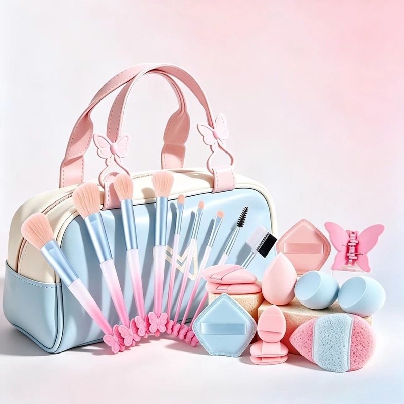 Beauty Makeup Egg - Conjunto de Maquiagem Azul de 22