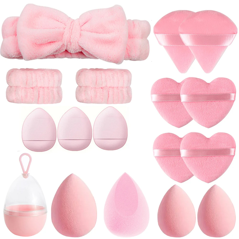 Beauty Makeup Egg - 17 pçs conjunto de esponja de