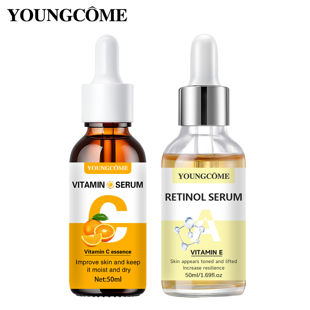 Vitamin C Serum Face - 2 peças de soro fortificado de