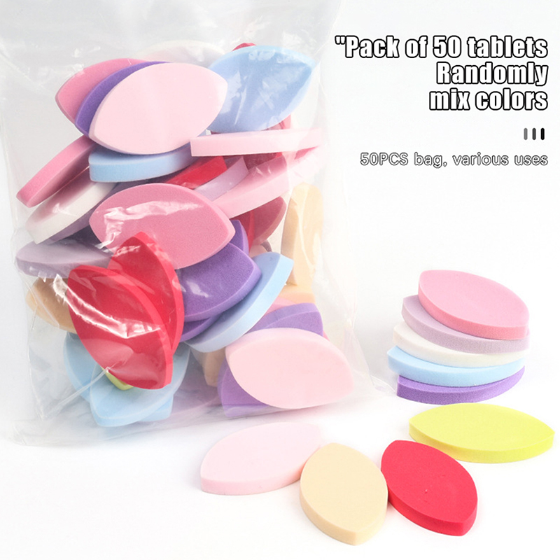 Beauty Makeup Sponge - 50 Unidades de Almofadas para Cílios