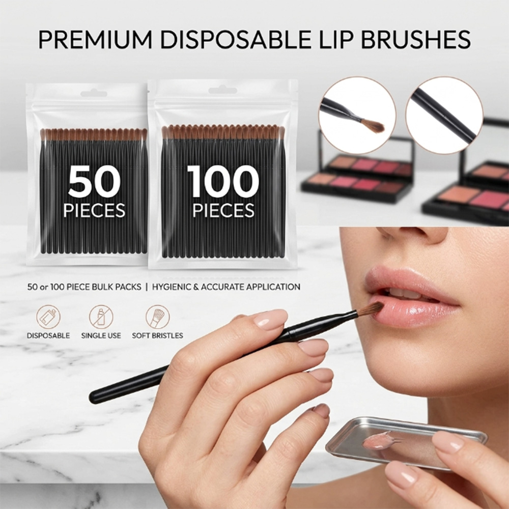 Makeup Beauty Set - Conjunto de 50/100 Pincéis Descartáveis para