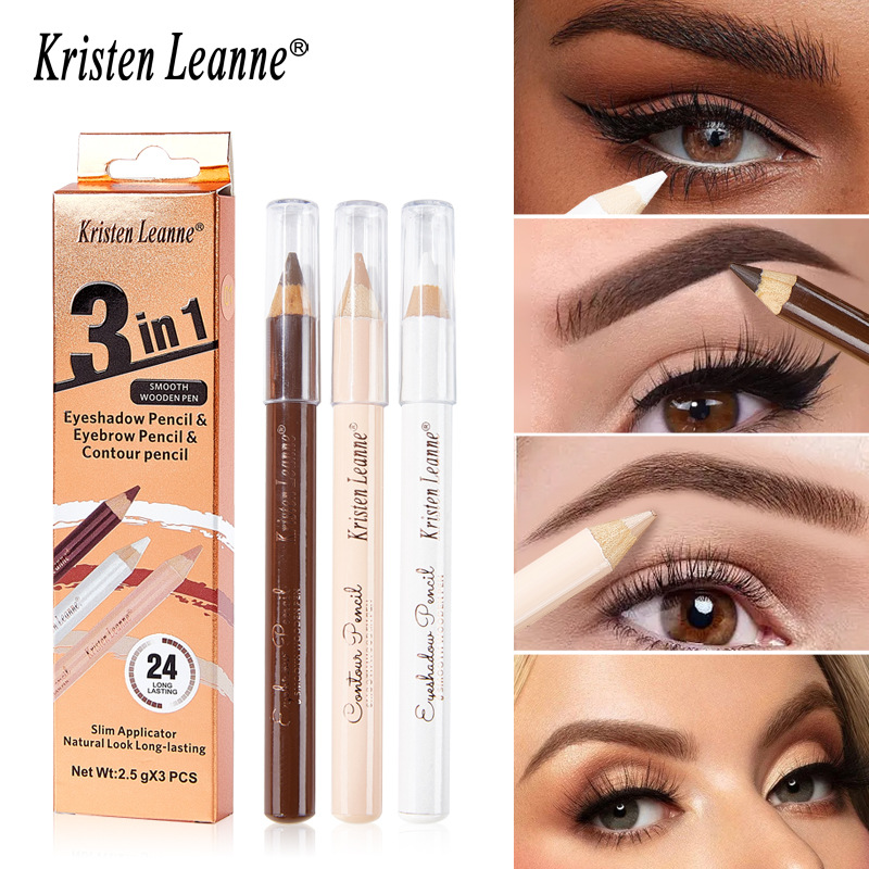 Beauty Makeup Supply - 3 pçs de madeira sombra de