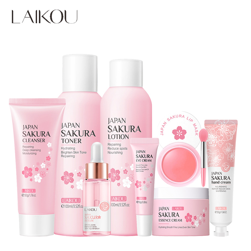 Makeup Beauty Set - Laikou-sakura facial skin care set, hidratante,