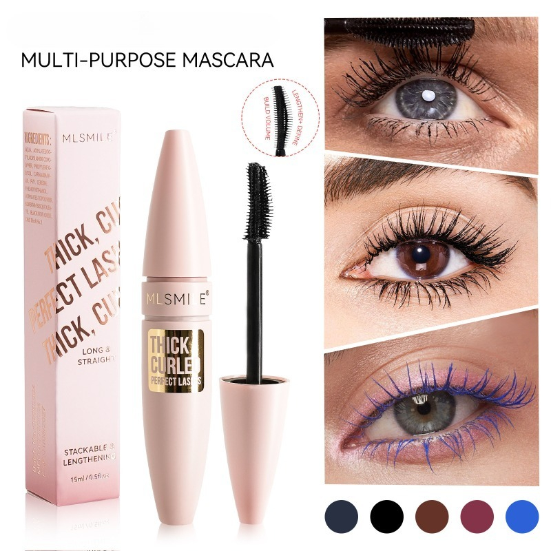 Beauty Makeup Stores - Rímel colorido preto e cores, volumizador,