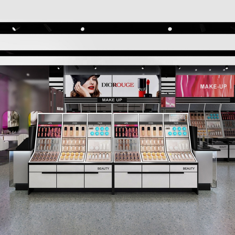Mesa de balcão de varejo de co - Beauty Makeup Stores avaliação e preço