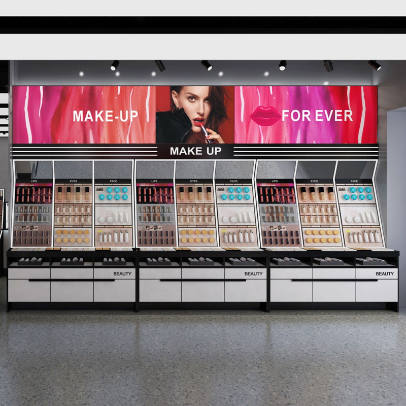 Mesa de balcão de varejo de co - Beauty Makeup Stores avaliação e preço