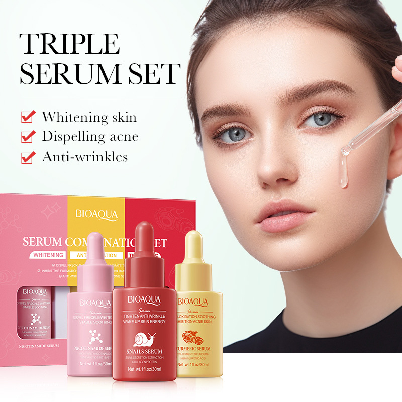 3 pçs/set BIOAQUA Vitamina C R - Vitamin C Serum Face avaliação e preço