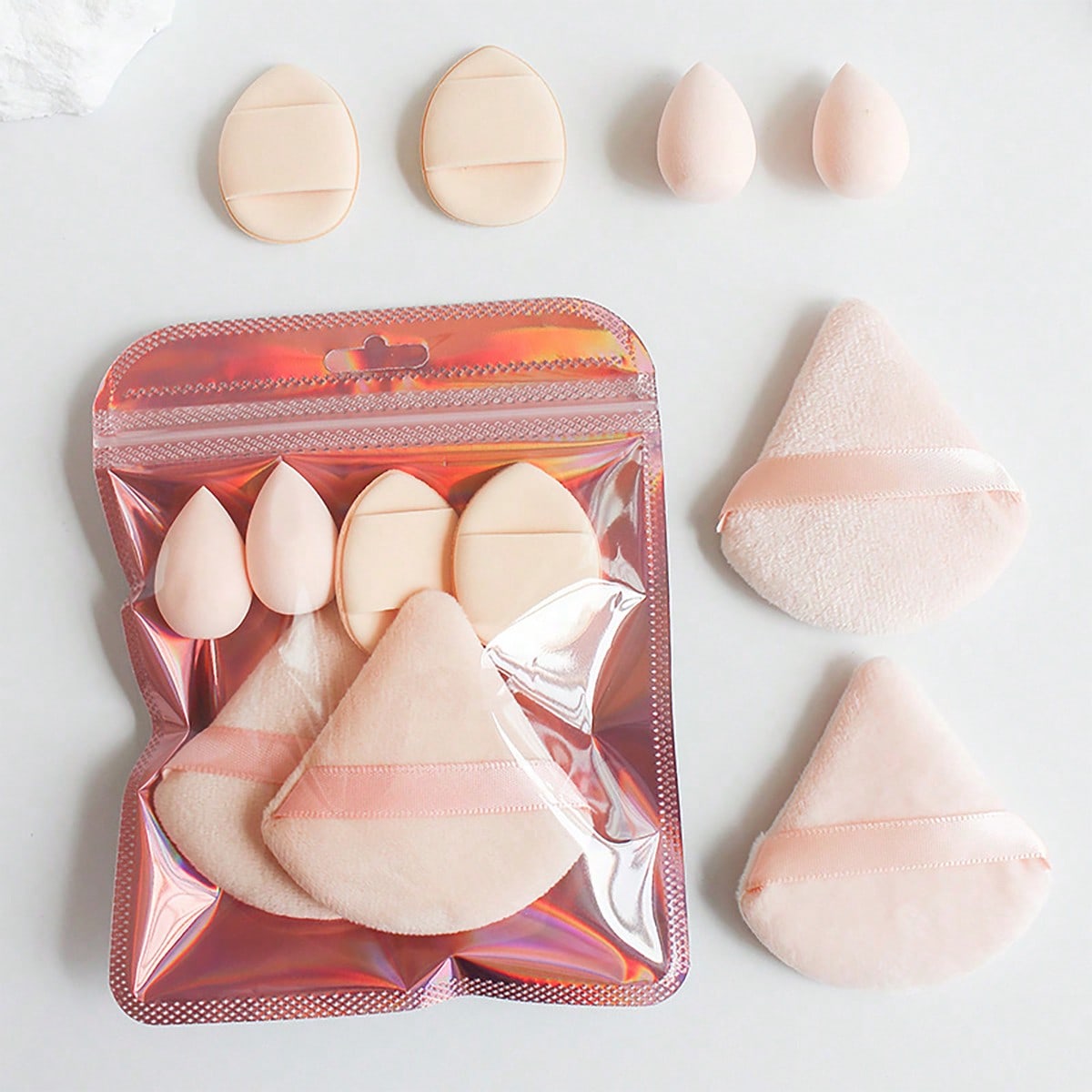 Conjunto de 6 Puffs de Maquiag - Beauty Makeup Egg avaliação e preço