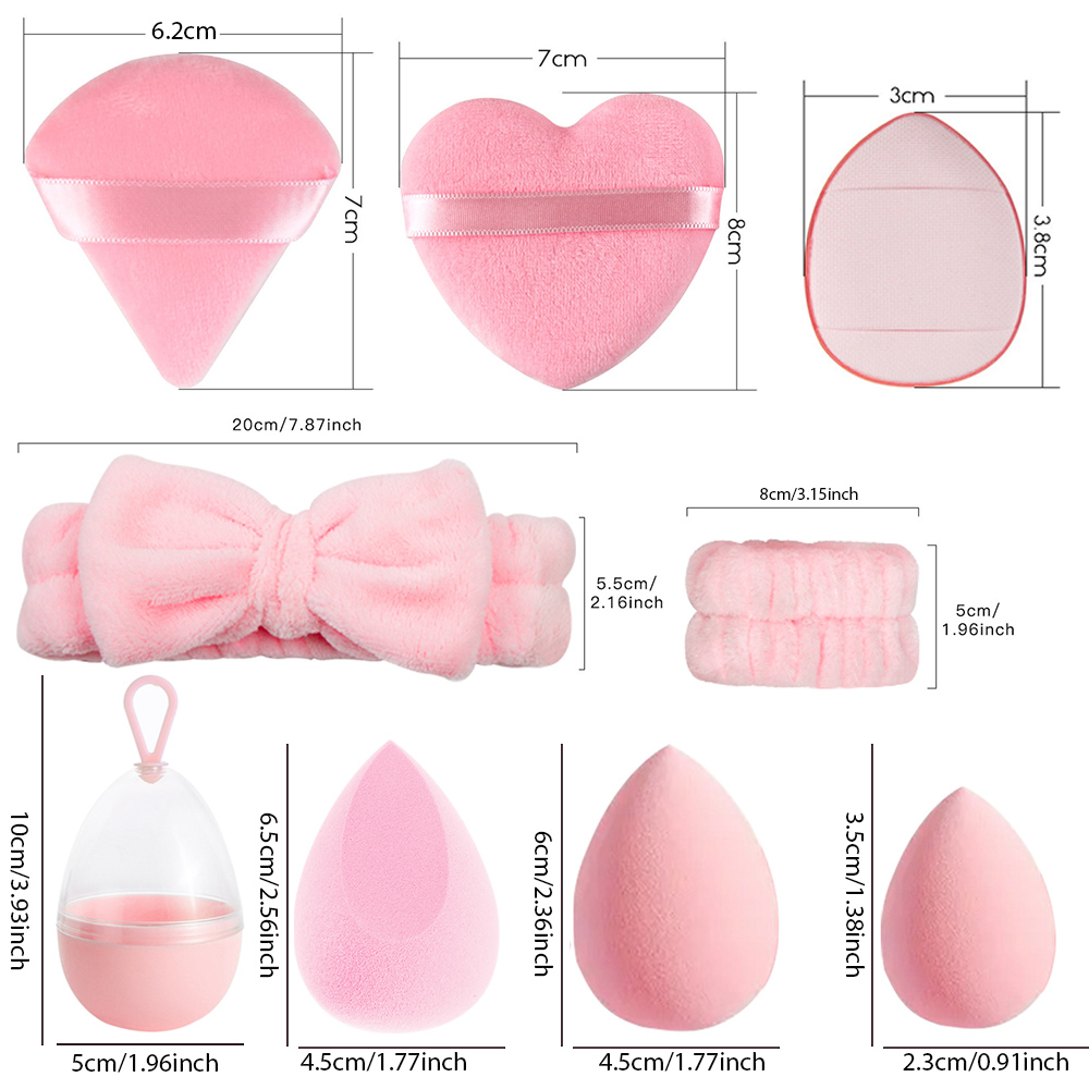 17 pçs conjunto de esponja de  - Beauty Makeup Egg avaliação e preço