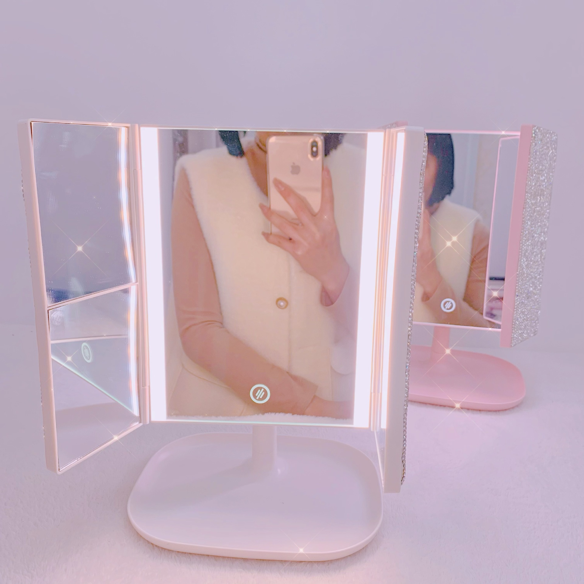 Espelho de maquiagem led com t - Beauty Forever Makeup avaliação e preço